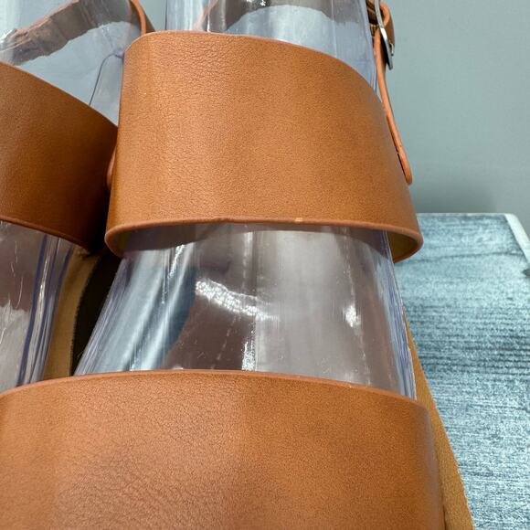 NEW Everly-12 Women’s Heeled Sandals Brown Size 8 - Picture 4 of 11